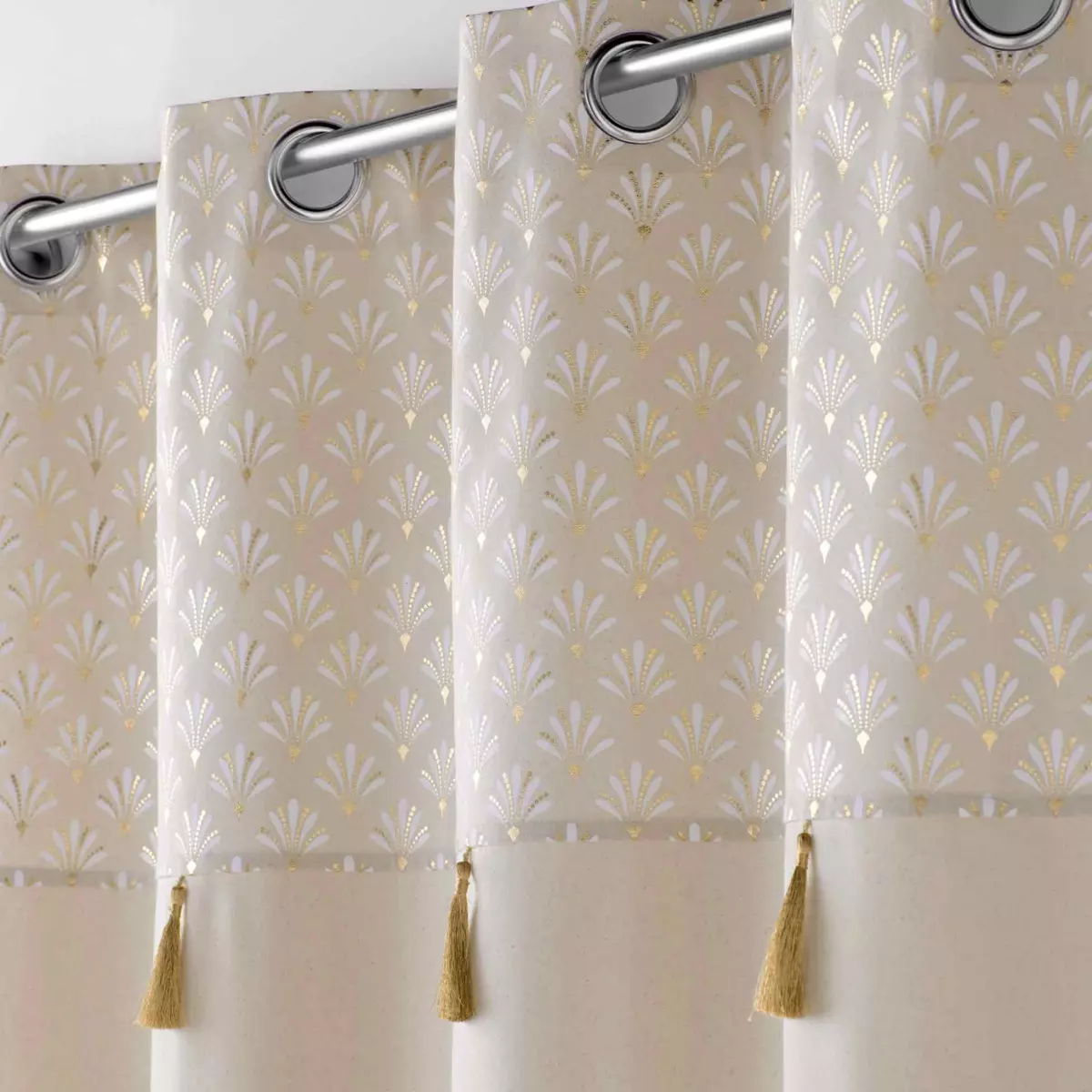 Rideau coton (140 x 240 cm) Rafina Beige 2