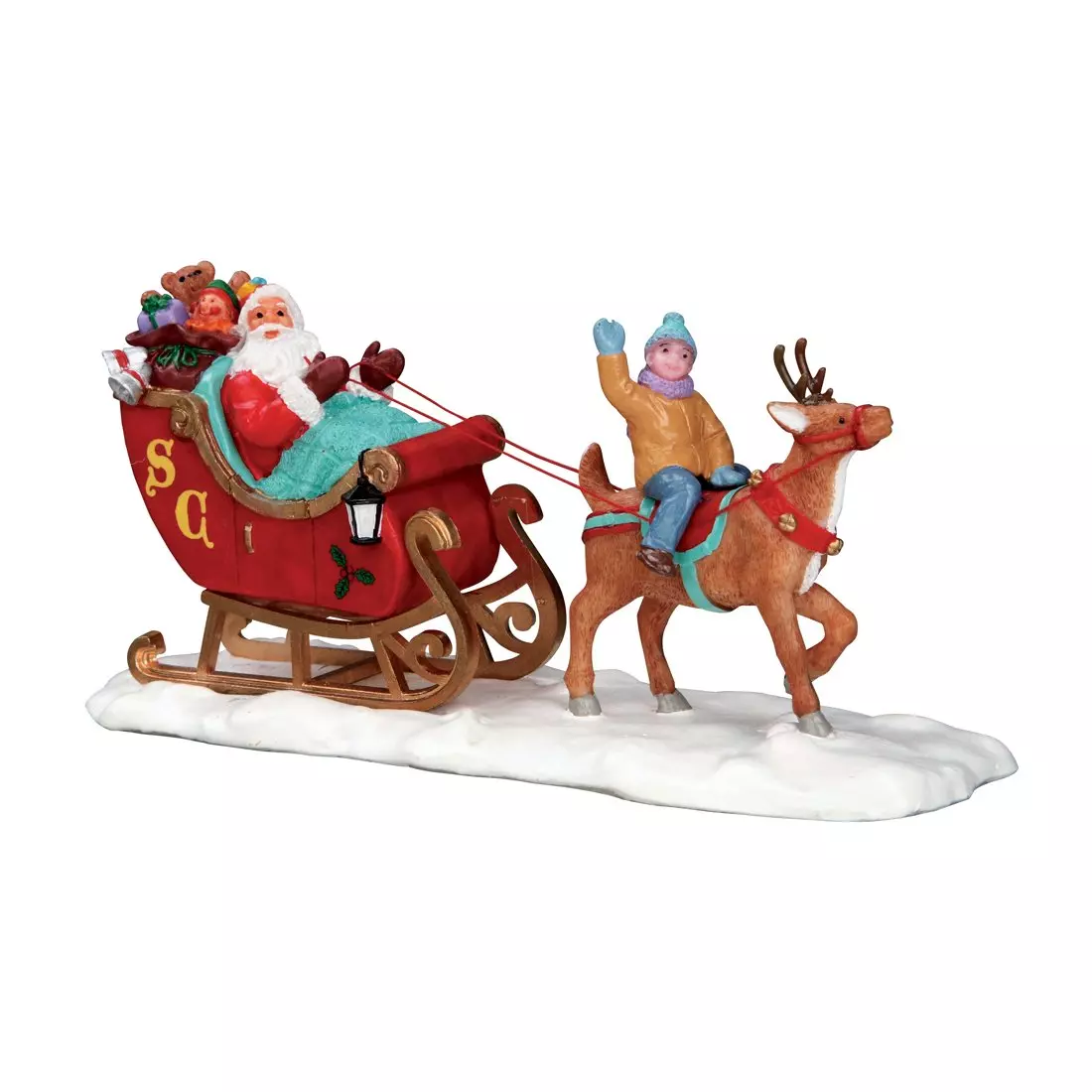 Personnages Lemax Le traîneau du Père Noël 1