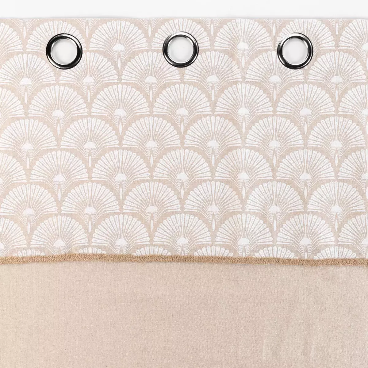 Rideau coton (140 x 240 cm) Bahina Beige 4