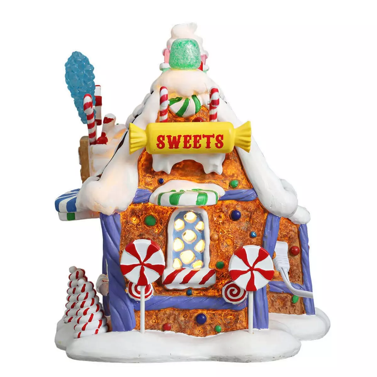 Beleuchtetes Weihnachtsdorf Lemax Candy Shop batteriebetrieben 2