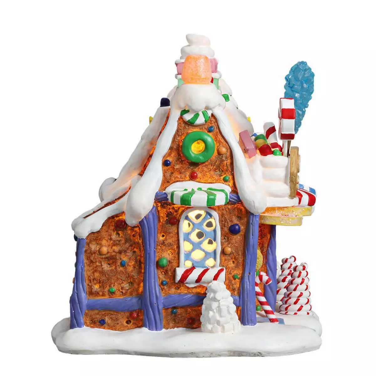 Villagio di Natale Lemax luminoso a pile Negozio di caramelle 3
