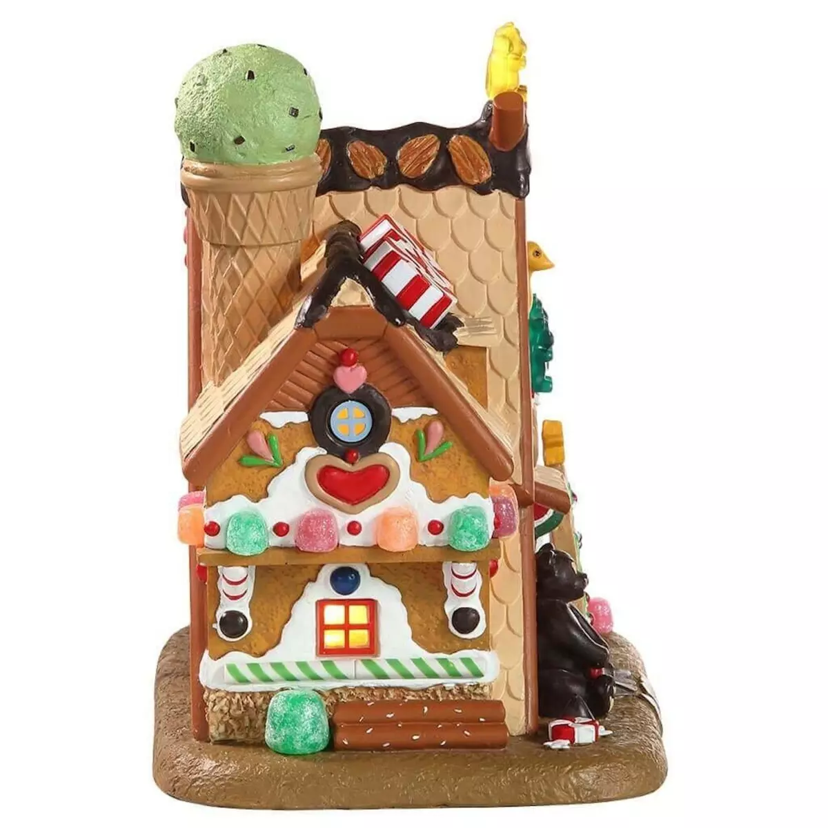 Village de Noël Lemax à piles lumineux Confiserie 2