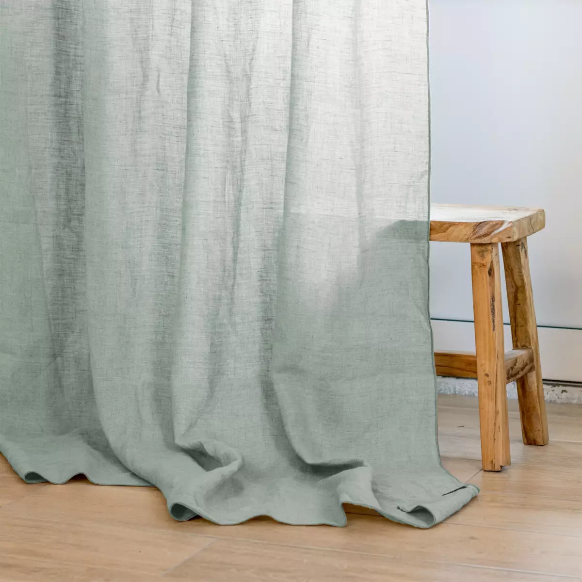 Höhenverstellbarer Vorhang (140 x max. 270 cm) Louise Minttürkis 2