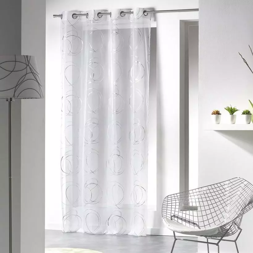 Voilage (140 x 240 cm) Bully Blanc 1