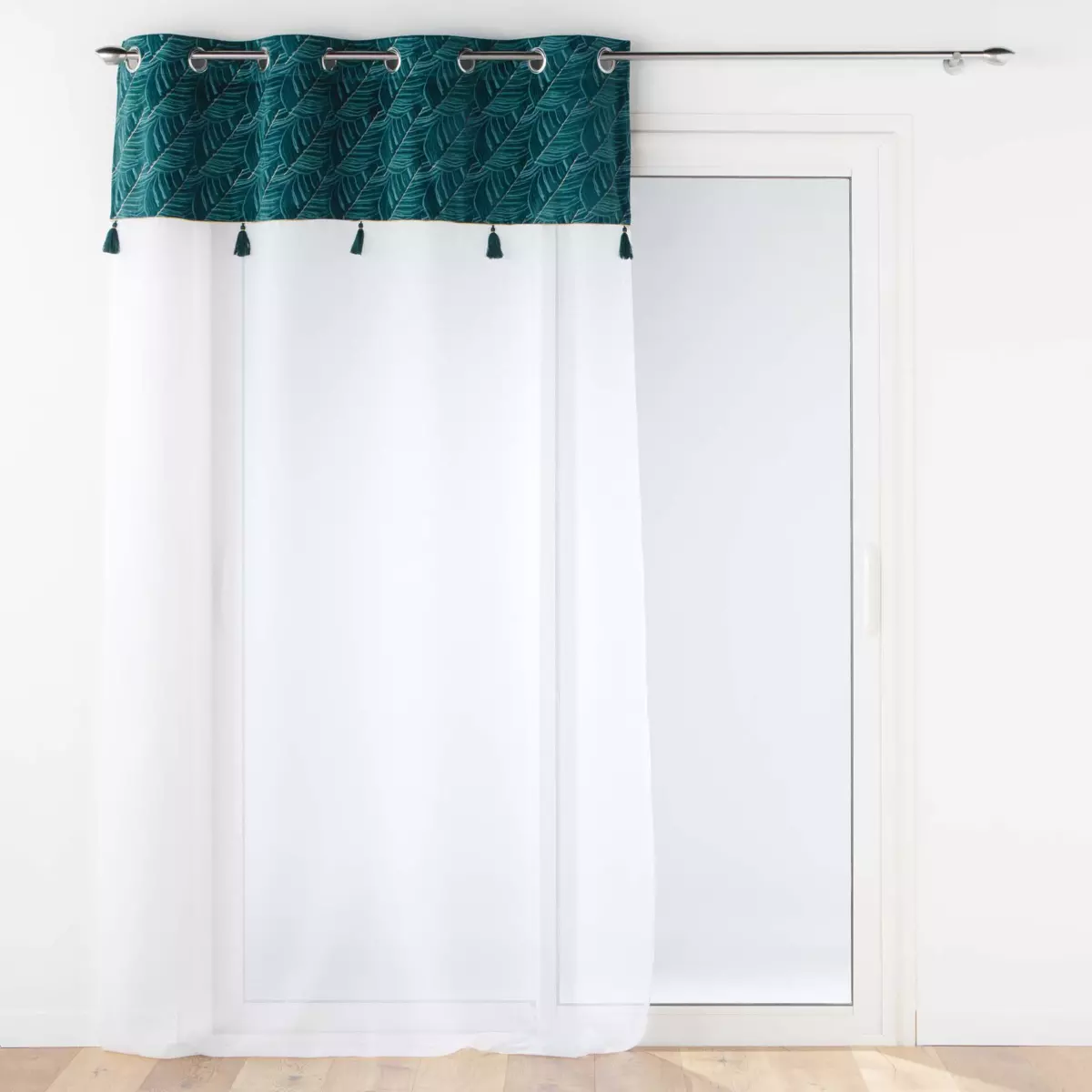 Tenda trasparente (140 x 240 cm) Palmina Blu anatra 3