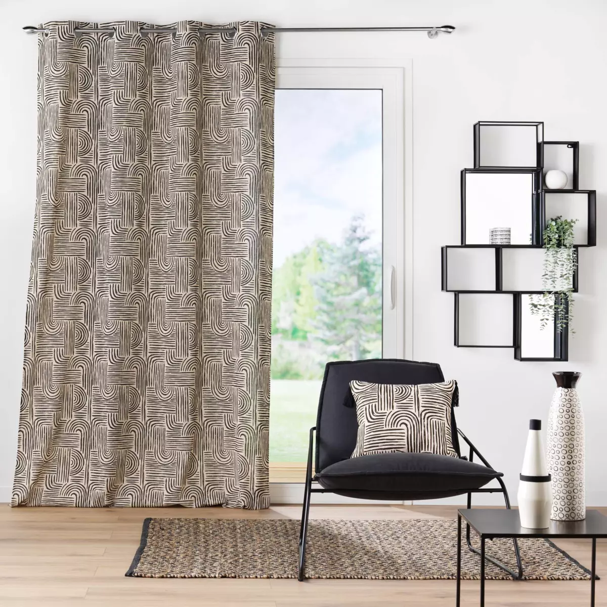 Rideau (140 x 280 cm) Pandore Noir