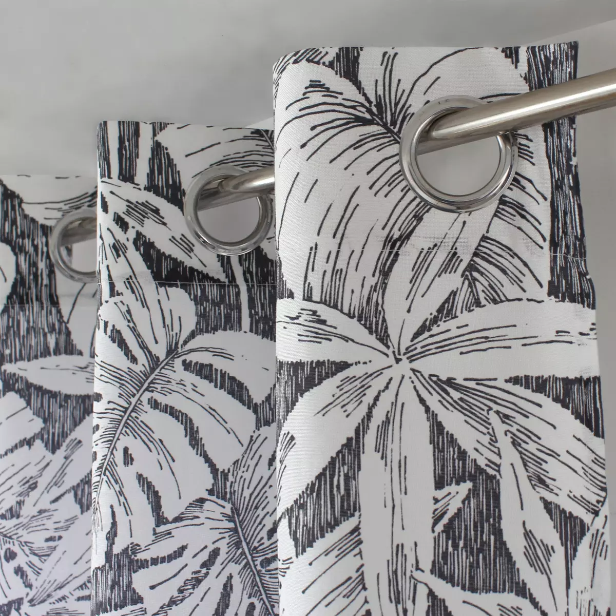 Rideau (135 x 240 cm) Bundi Gris foncé 2