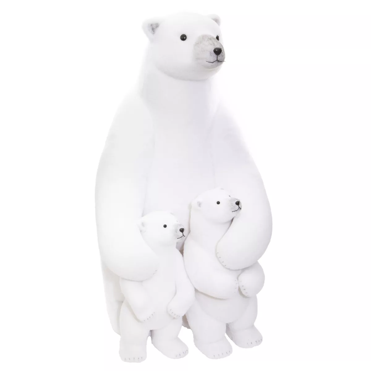Sfondo Fotografico Invernale 2,1x1,5m – Casa In Legno Bianca, Alberi, Orso Di Peluche, Neve E Ghirlanda – Natale