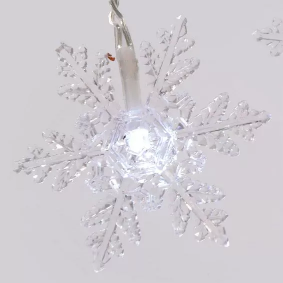 Guirlande lumineuse Flocon de neige Blanc froid 24 LED 3
