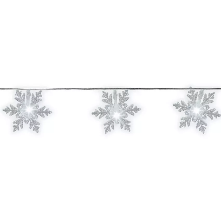 Luces de Navidad Copo de nieve Blanco frío 24 LED 4