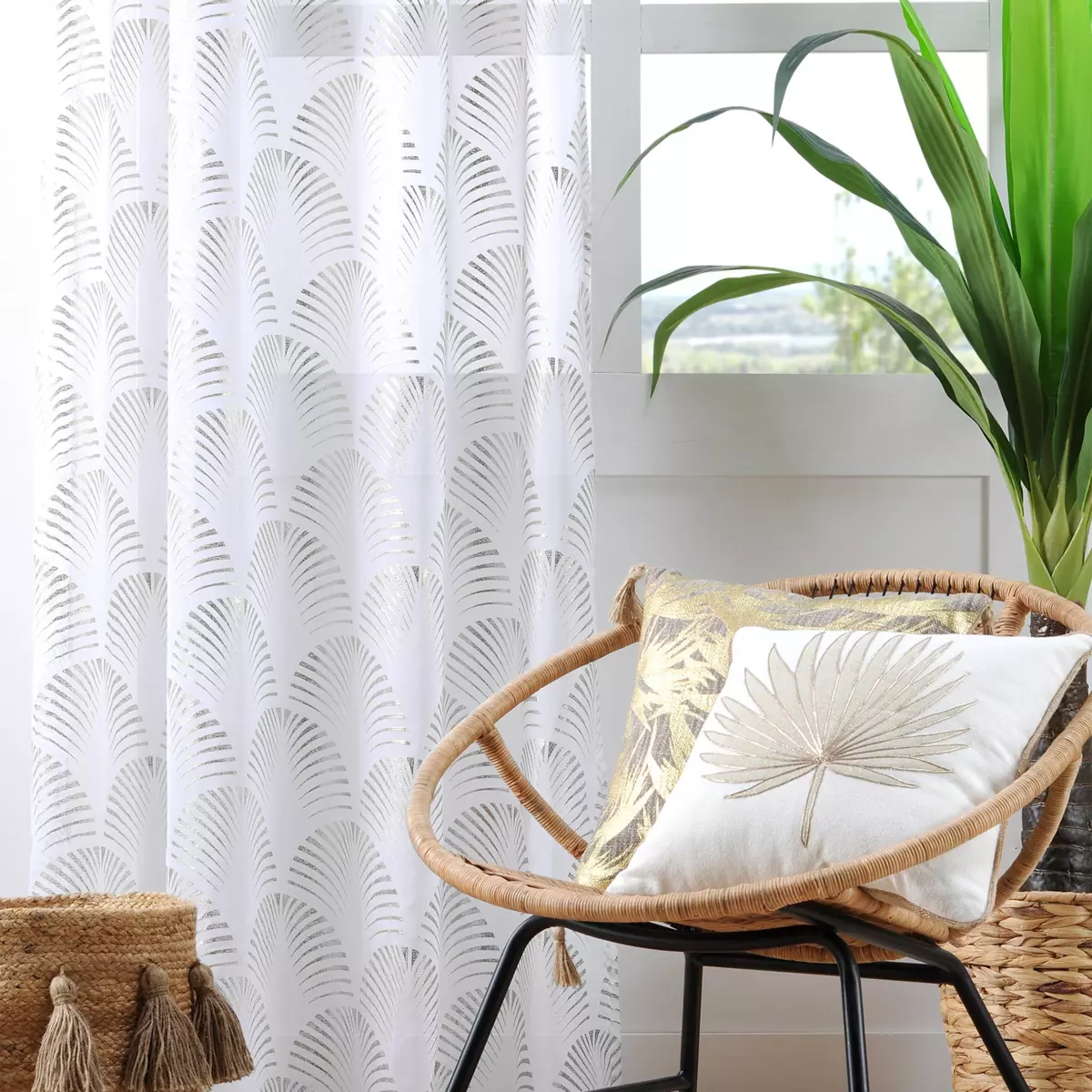 Tenda trasparente (140 x 260 cm) Maldives Argento 1