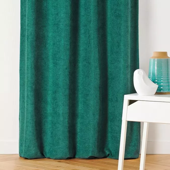 Rideau occultant isolant (140 x H260 cm) Alaska Vert pin 3