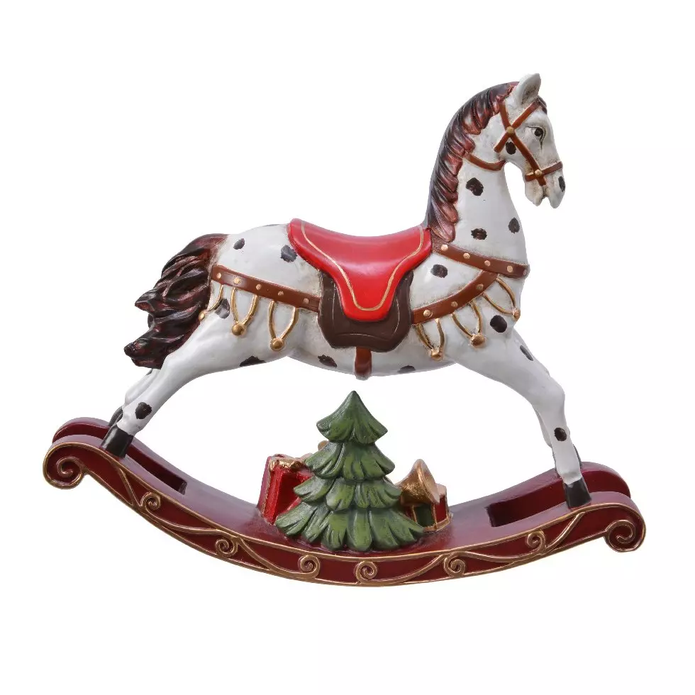 Cavallo a dondolo Erland marrone 1