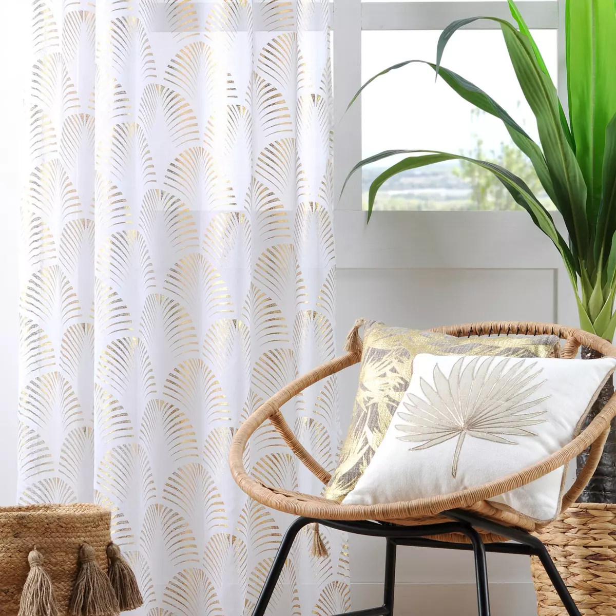 Tenda trasparente (140 x 260 cm) Maldives Oro 1
