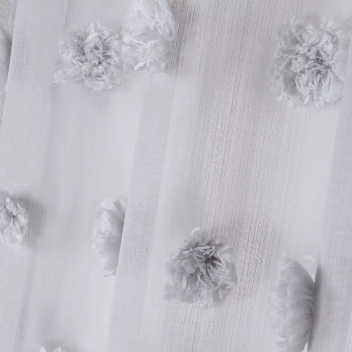 Voilage (140 x 260 cm) Pompinou Gris perle 2