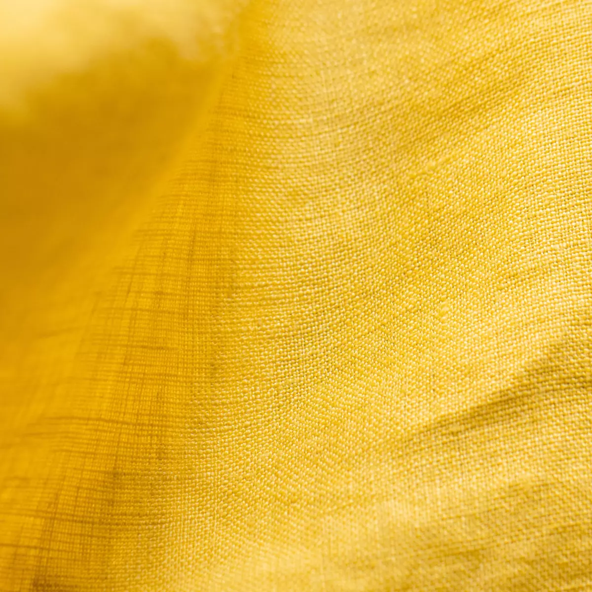 Höhenverstellbarer Vorhang aus gewaschenem Leinen (140 x max 270 cm) Louise Honiggelb 6