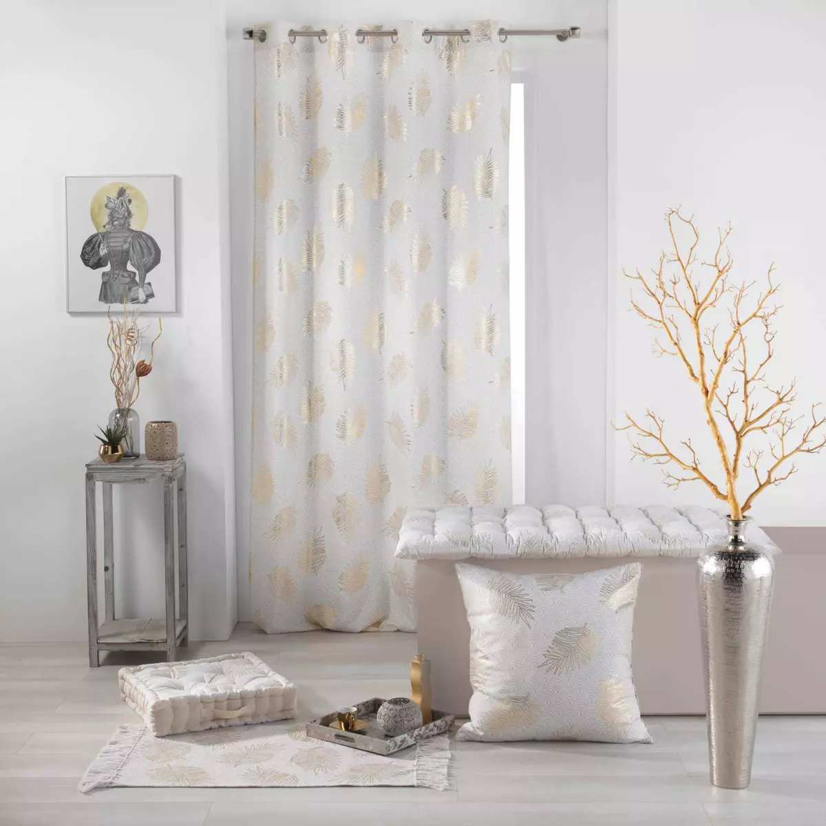 Gardine (140 x 240 cm) Sunny Gold Goldfarben 1