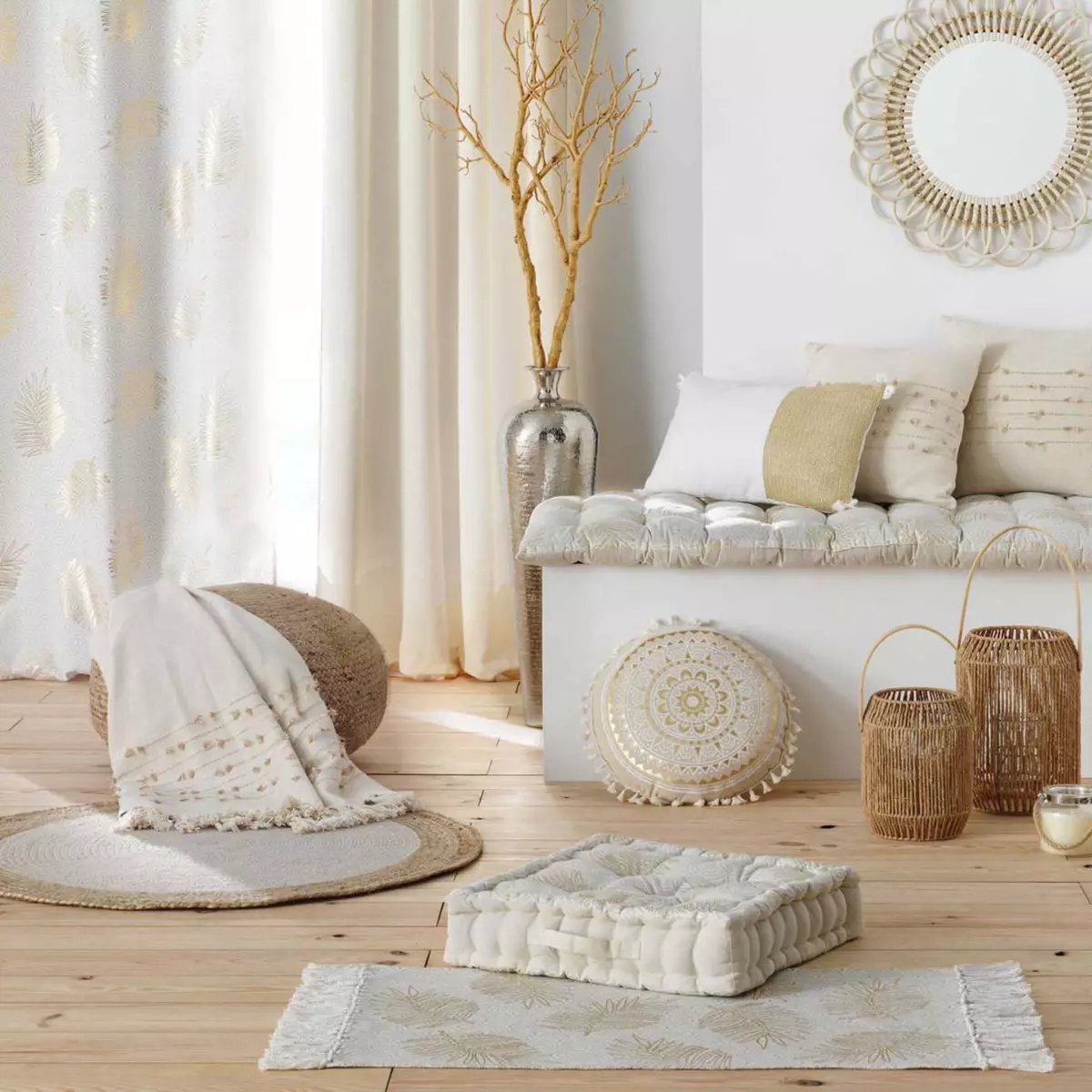 Gardine (140 x 240 cm) Sunny Gold Goldfarben 5