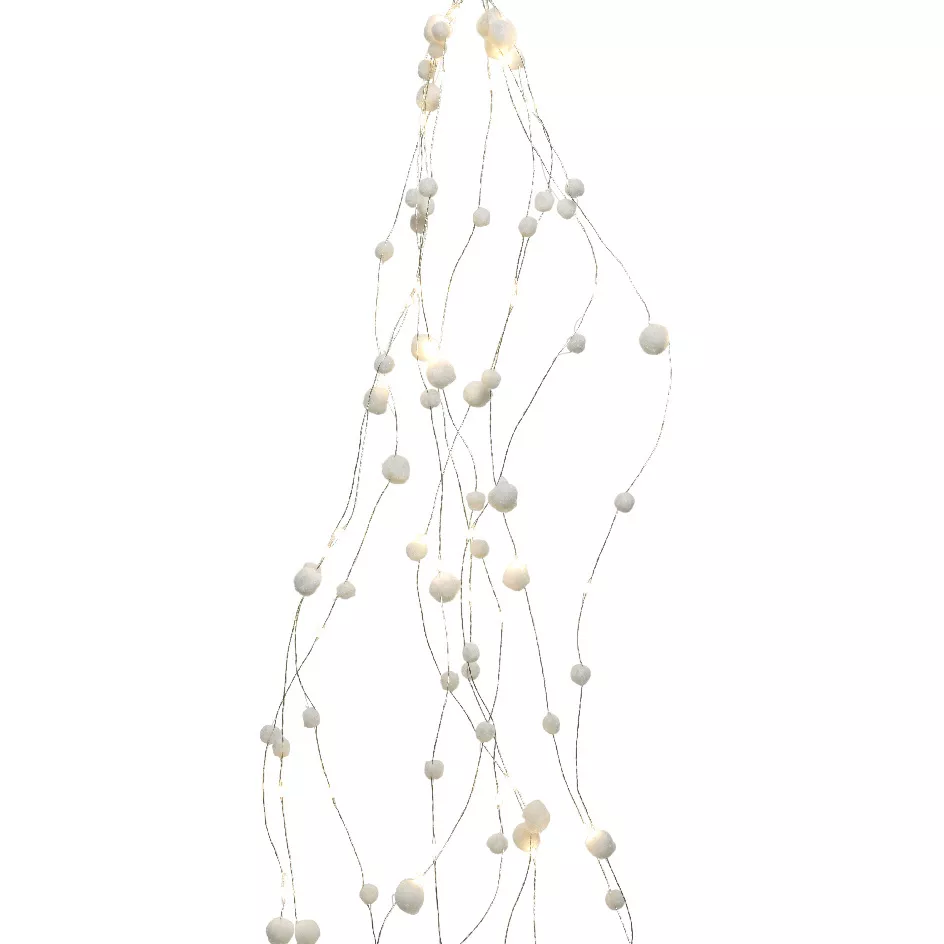 Luces de Navidad racimo bolas Blanco cálido 100 LED 2