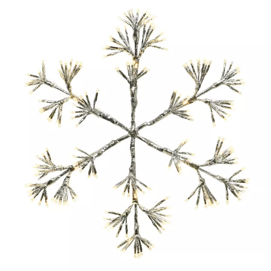 Fiocchi di neve luminosi Flash Bianco caldo 336 LED 4