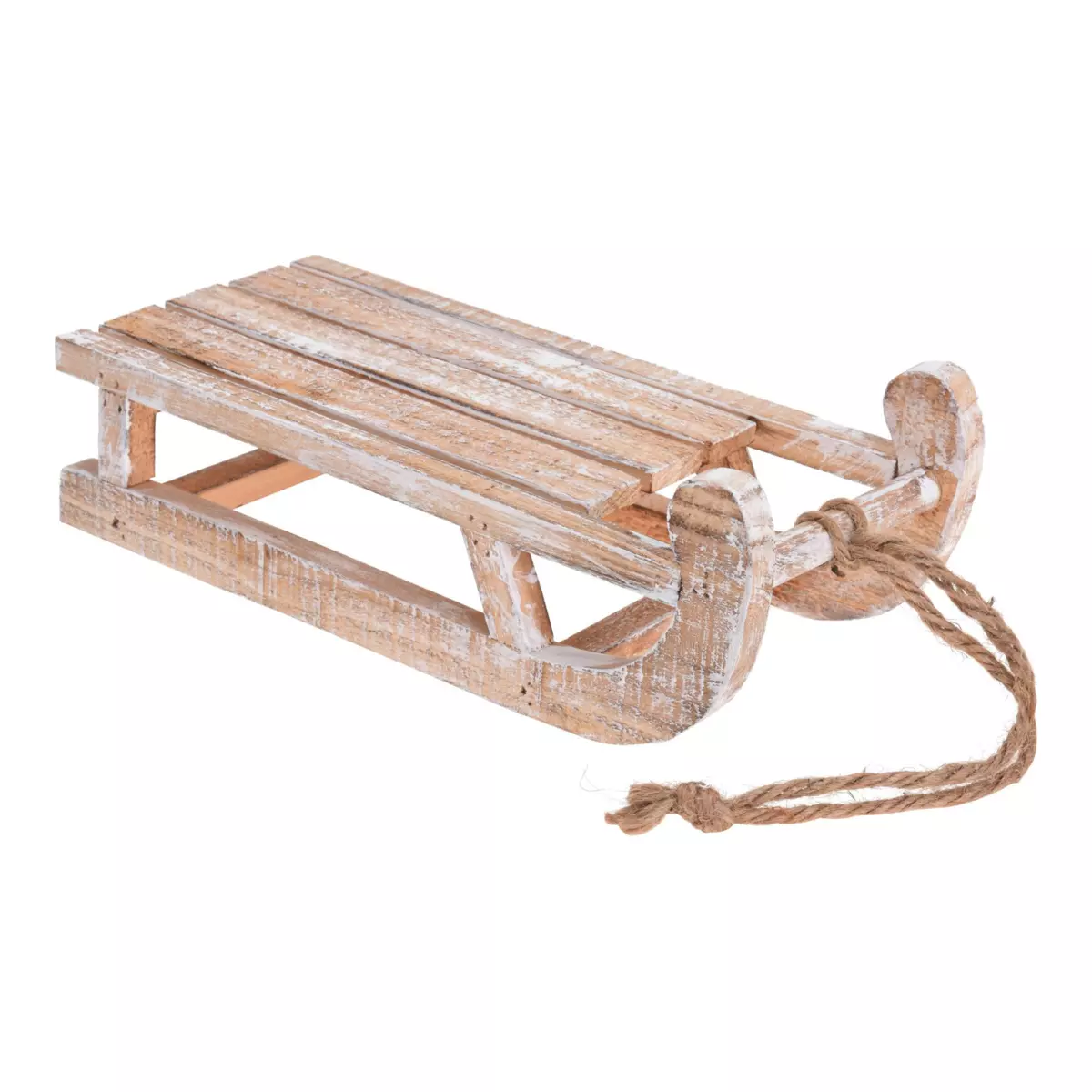 Slitta in legno Noeud en jute  1