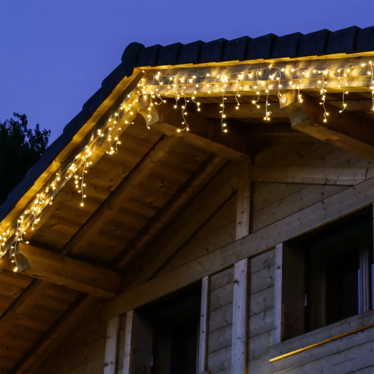 Stalactite lumineuse Stars L20 m Blanc chaud 490 LED CB 3