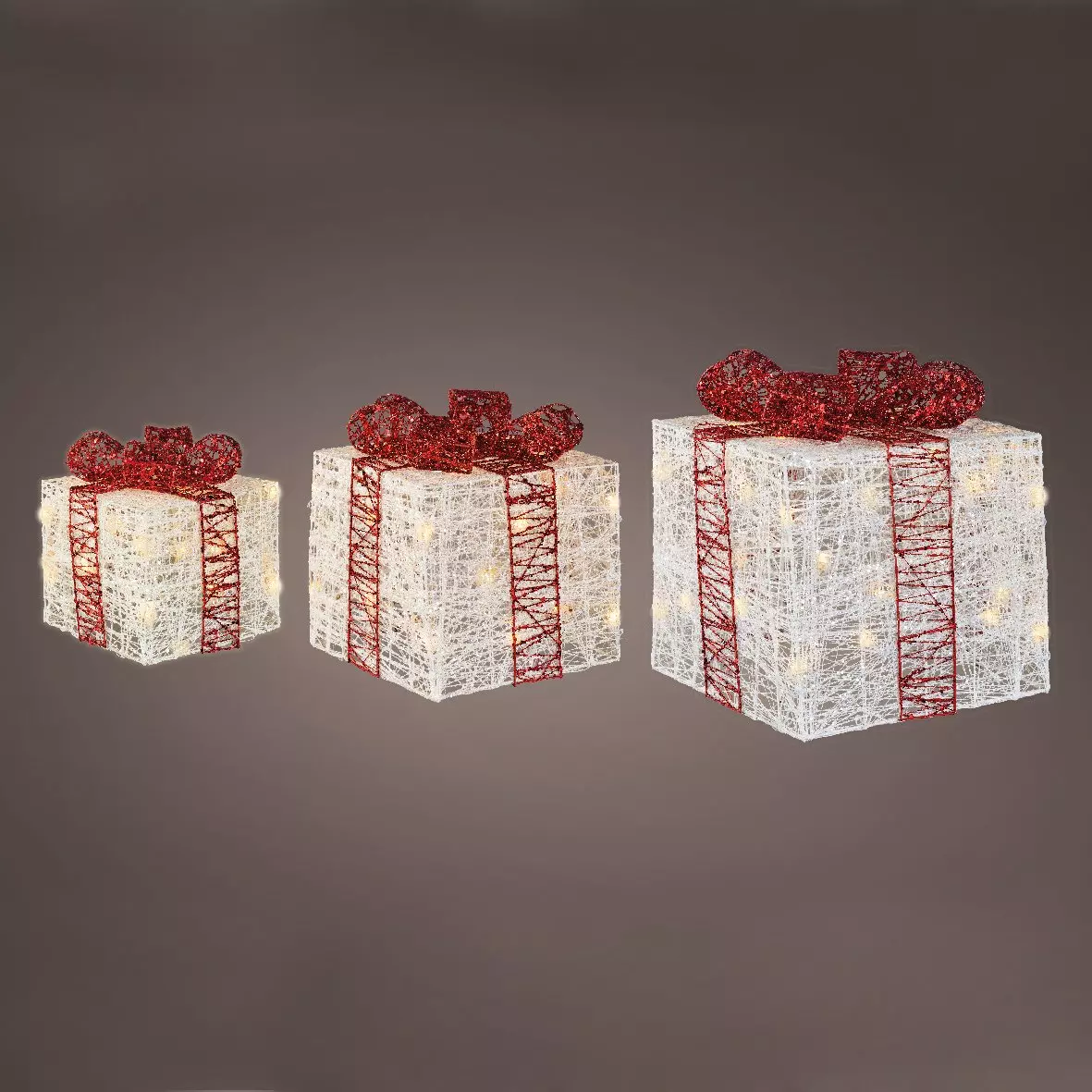 Lot de 3 cadeaux lumineux Altone Blanc chaud 65 LED 3