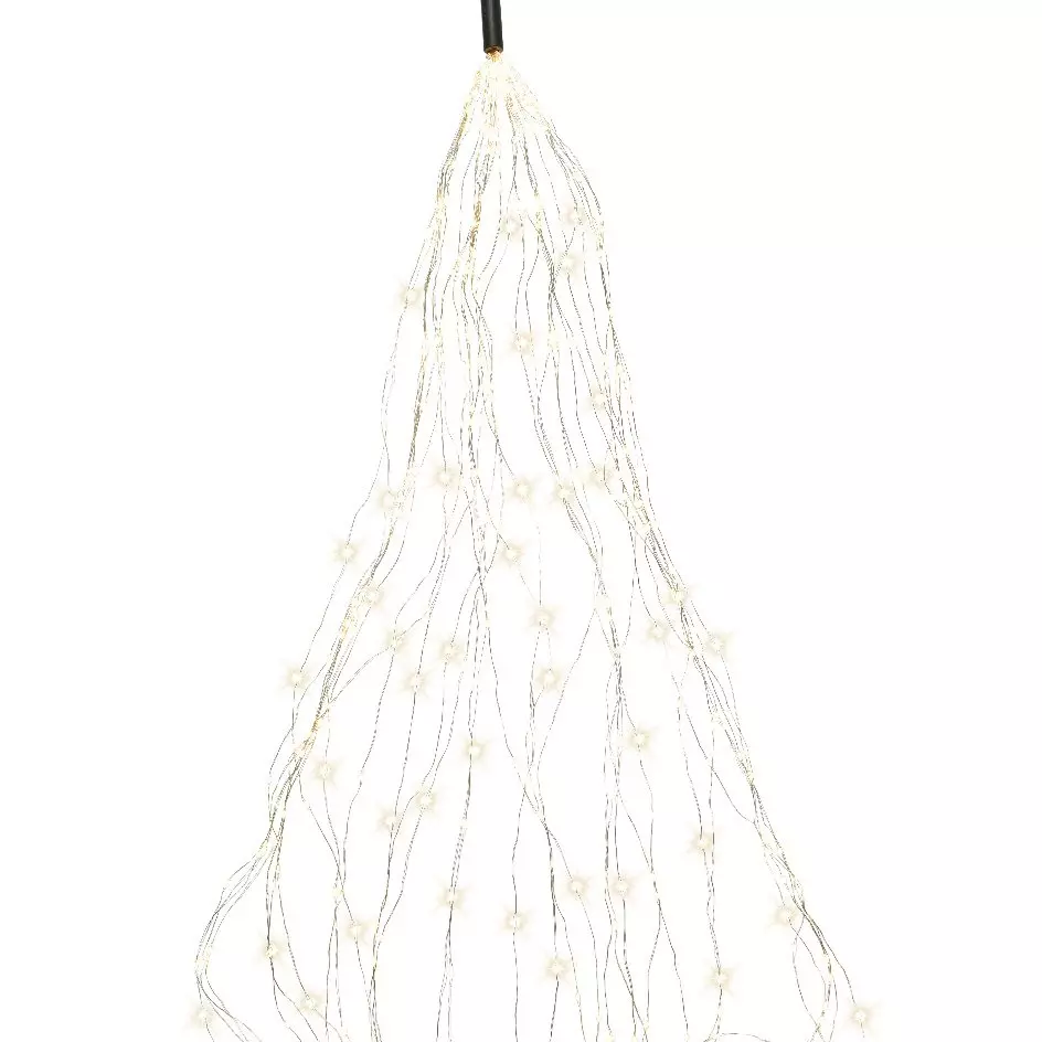 Rideau pour sapin Flashing light Micro led H2,40 m Blanc chaud 832 LED 8