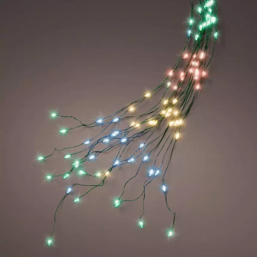 Tenda per albero Alt.1,80 m Multicolore 408 LED 2