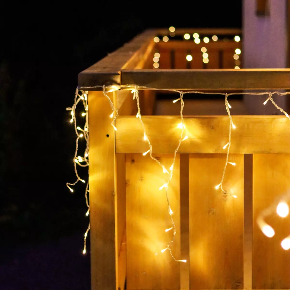 Stalactite lumineuse L17,80 m Stars Blanc chaud 720 LED CT 3