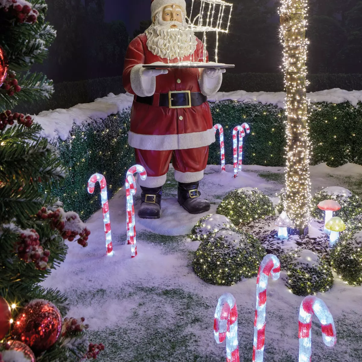 Lot de 3 sucres d'orge lumineux  Blanc froid 90 LED 2