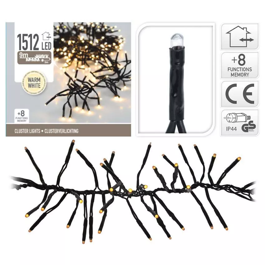 Guirlande lumineuse Boa 11 m Blanc chaud 1512 LED CN 3