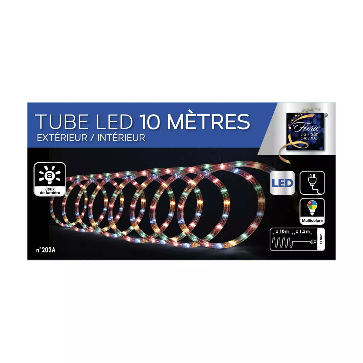 Verlichte slang 10 m Veelkleurig 180 LED 3