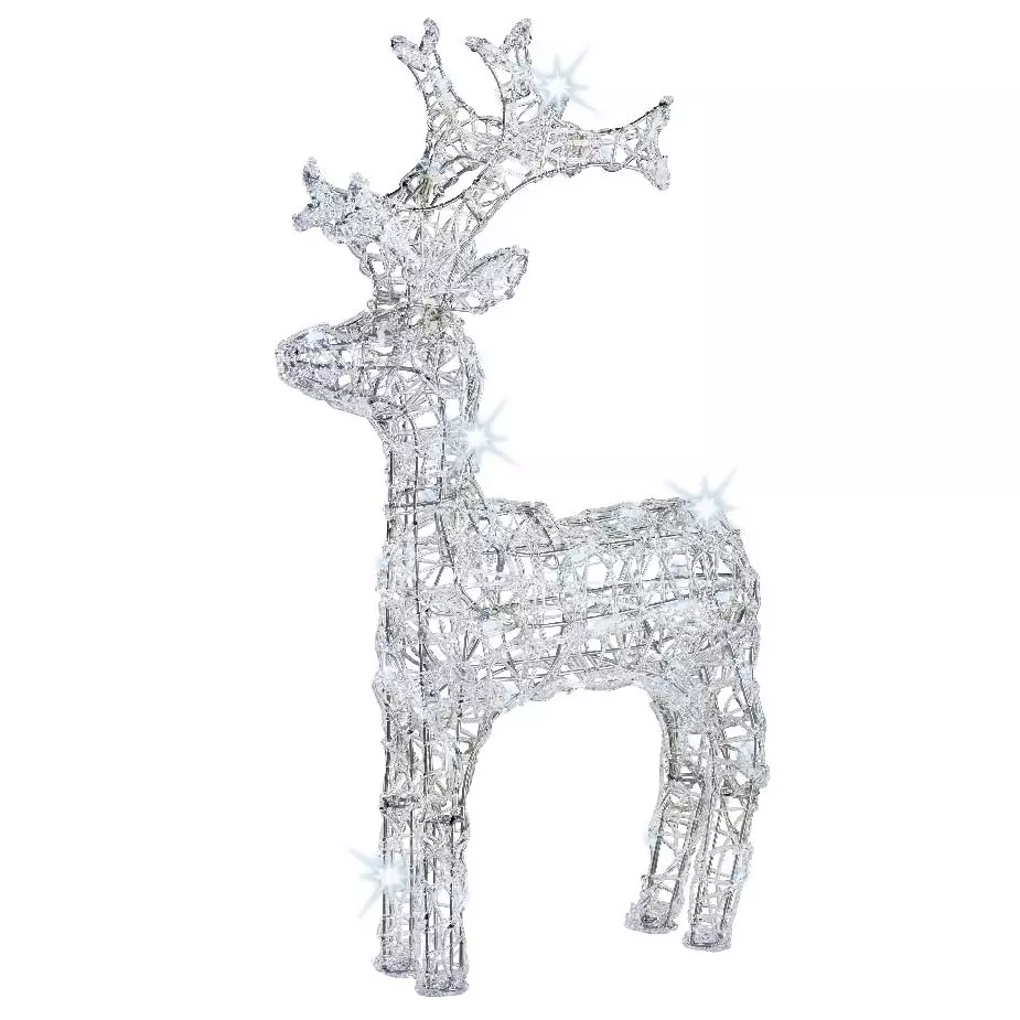 Renne lumineux Pilou Blanc froid 50 LED 5
