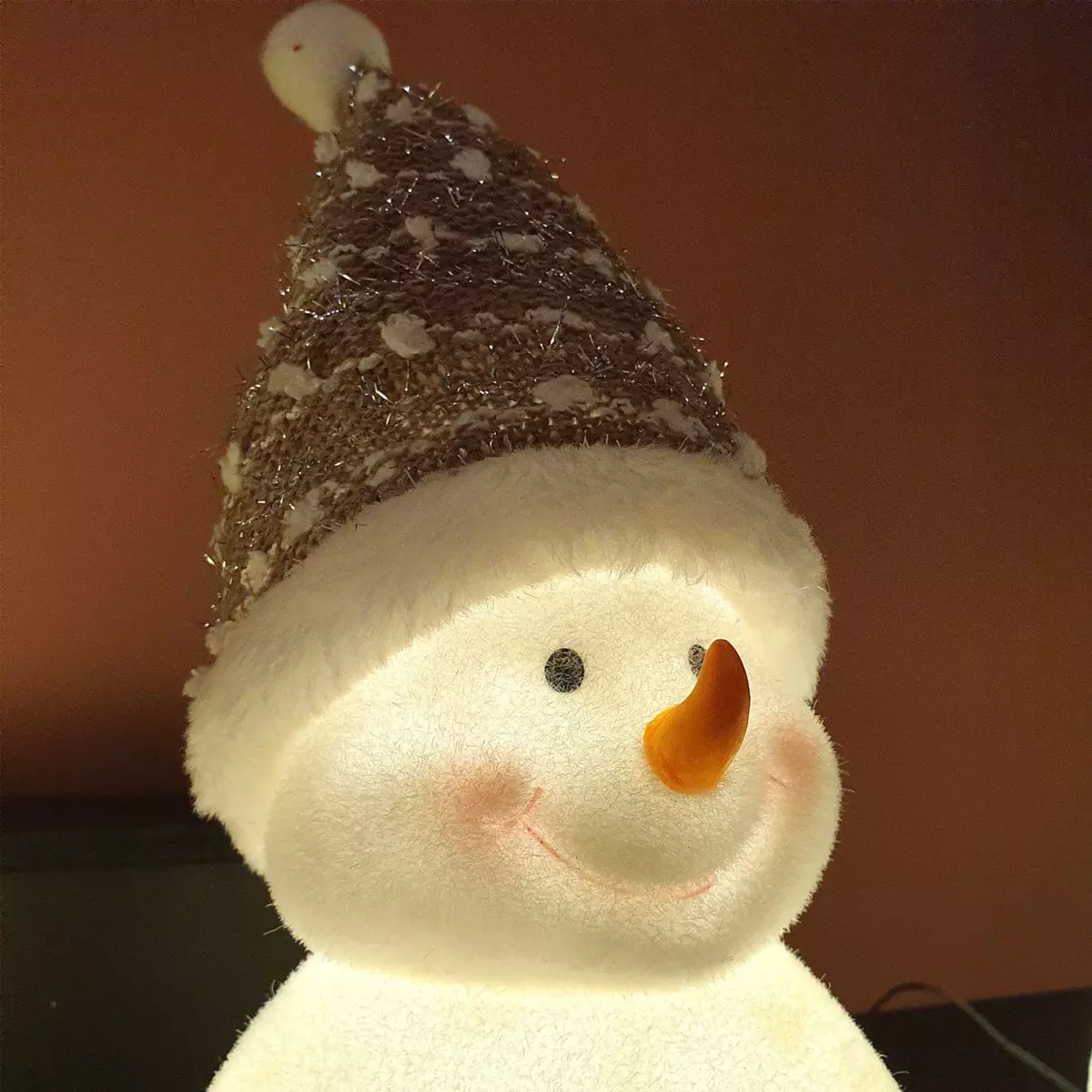 Bonhomme de neige lumineux à piles Andrea Blanc chaud 4 LED 2
