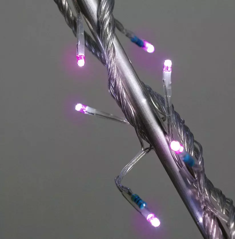 Lichtsnoer 8 m roze 128 LED KT 2