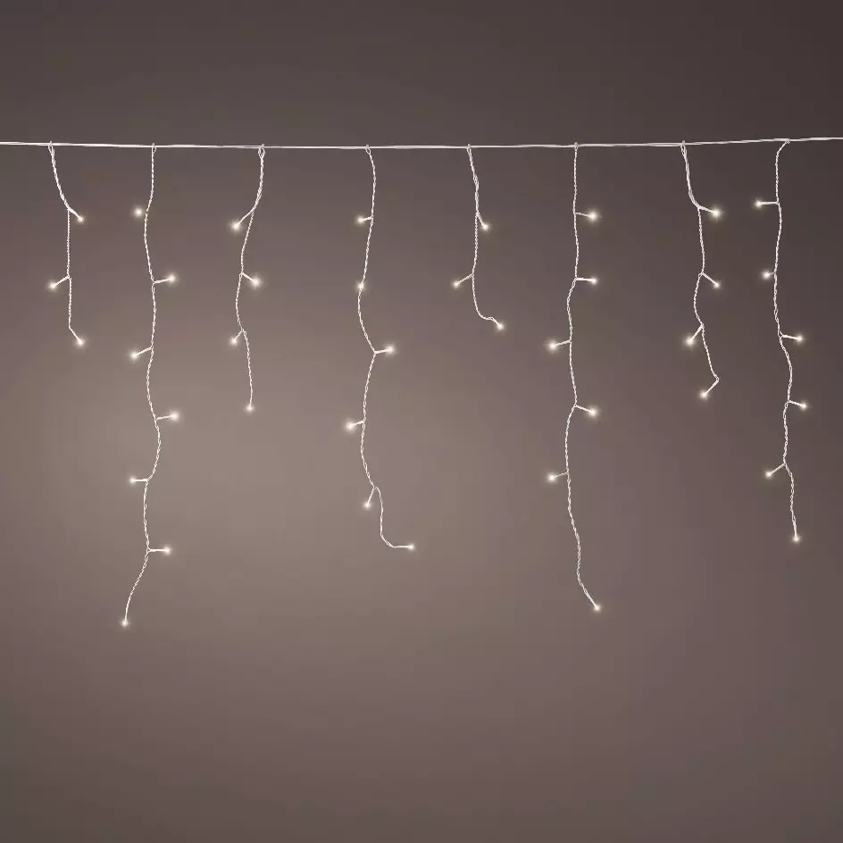 Stalattite luminosa Kit prolunga Lung.7,35 m Bianco caldo 250 LED CB Prolungabile 1