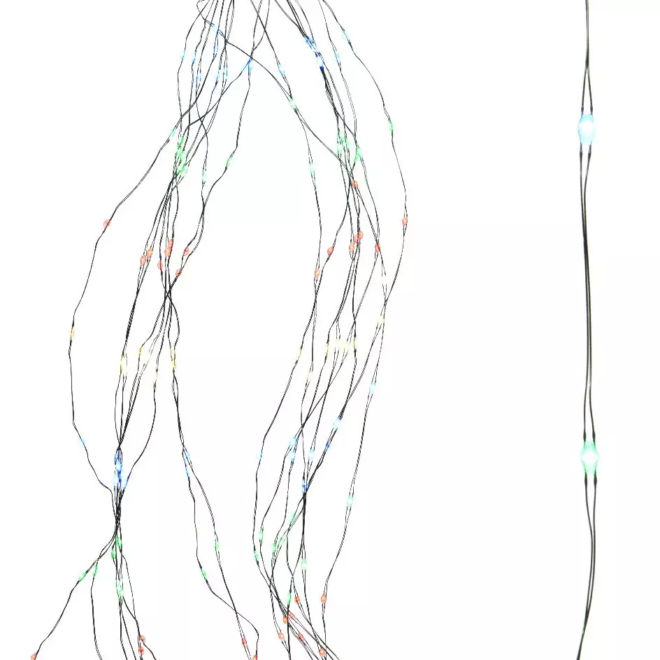 Cortina de luces para árbol Micro led H2,10 m Multicolor 672 LED 3