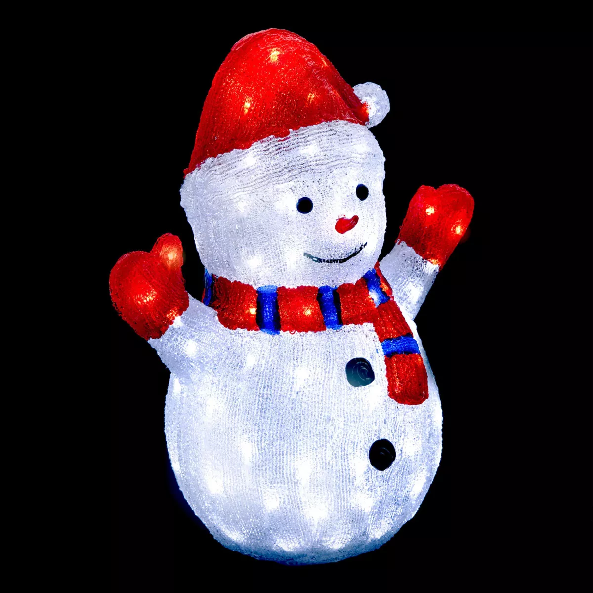Sneeuwpop zonne-energie Warm wit 90 LED