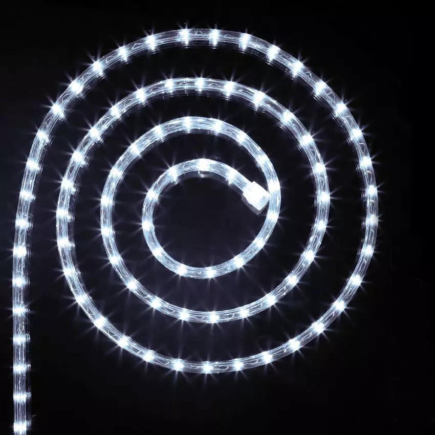 Verlichte slang 10 m Koud wit 180 LED 2