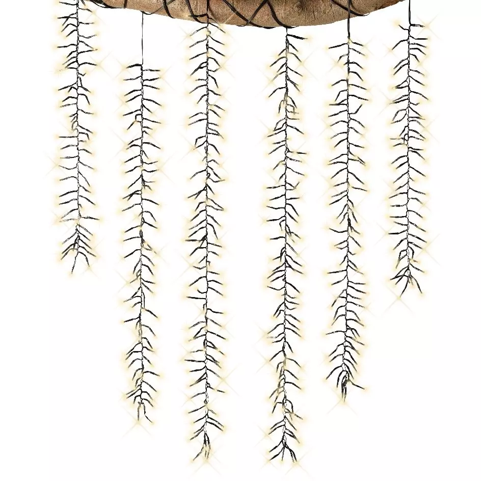 Cascade lumineuse effet scintillant L2 m Blanc chaud 480 LED CN 3