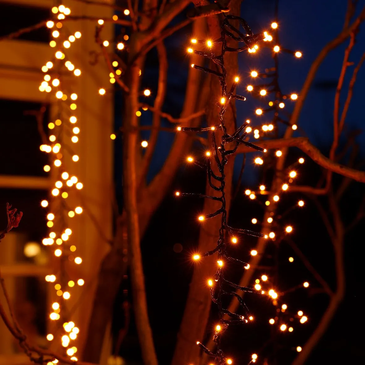 Cascata di luci effetto scintillante L2 m Bianco caldo 480 LED CN 4