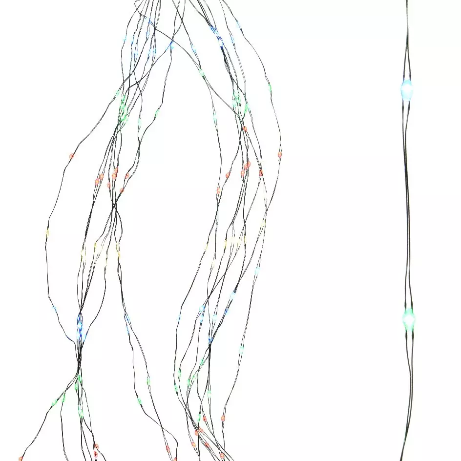 Cortina de luces para árbol Micro led H2,40 m Multicolor 832 LED 3