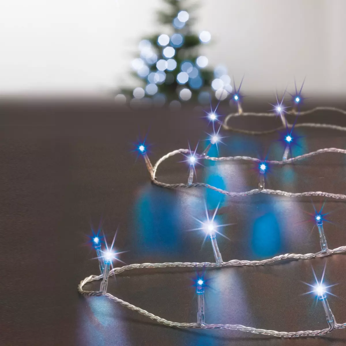 Guirlande lumineuse Timer 50 m Bleu 500 LED bicolore CT 1