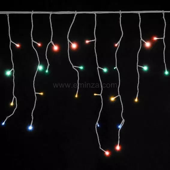 Verlichte ijspegel L 7,50 m  Veelkleurig 175 LED KT 2