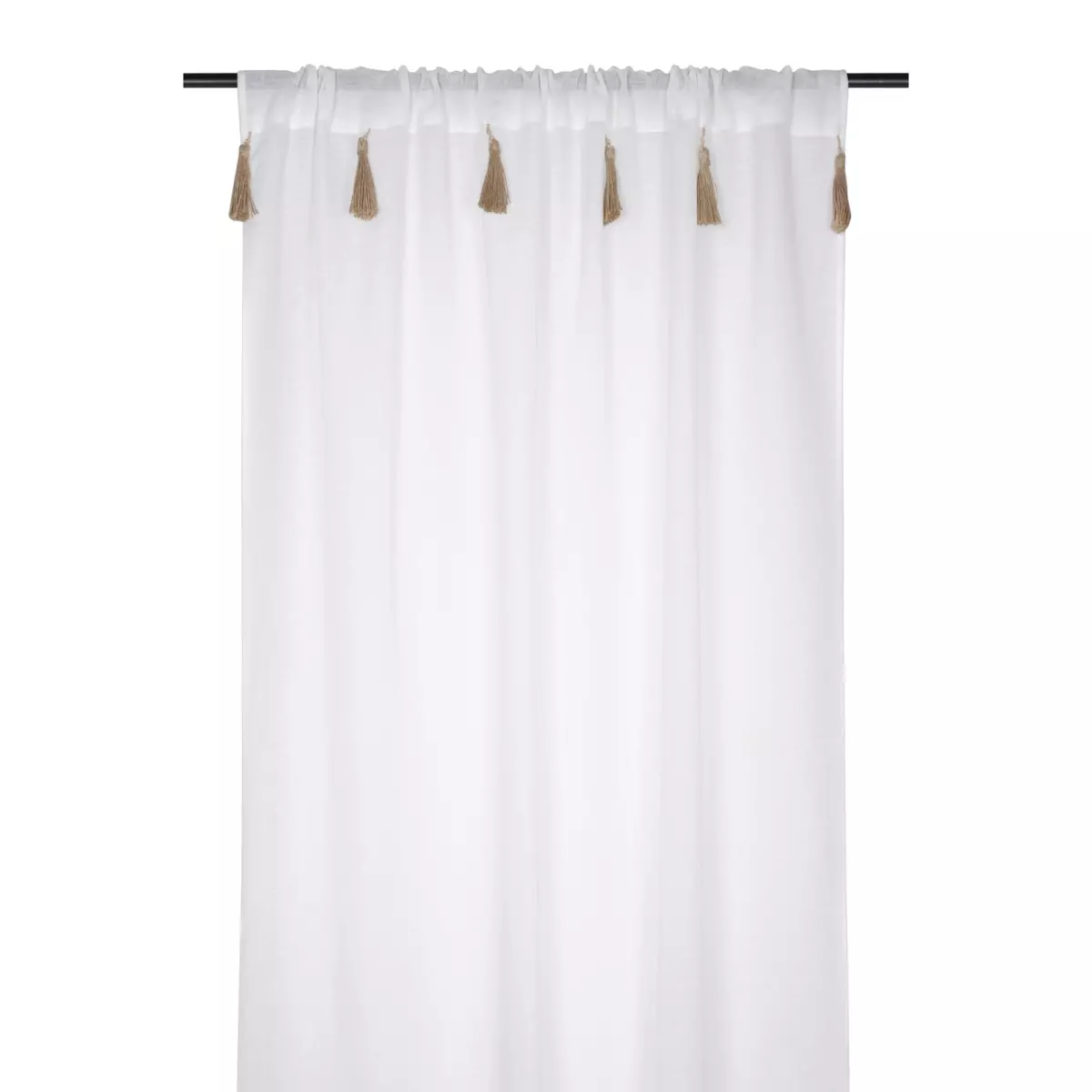 Gardine (140 x 260 cm) Ibiza Cremeweiß 2