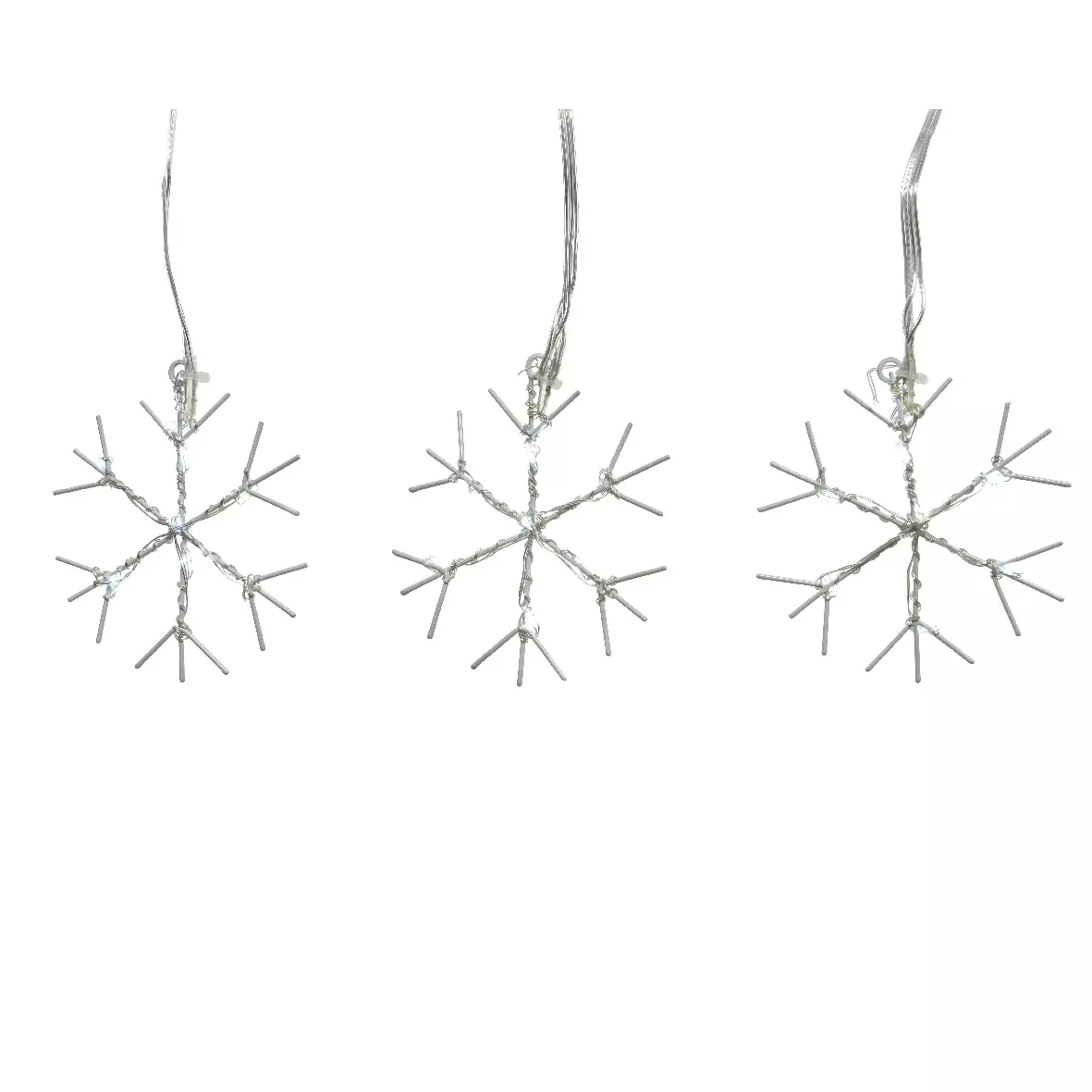 Guirlande stalactite  Flocons Blanc froid 2