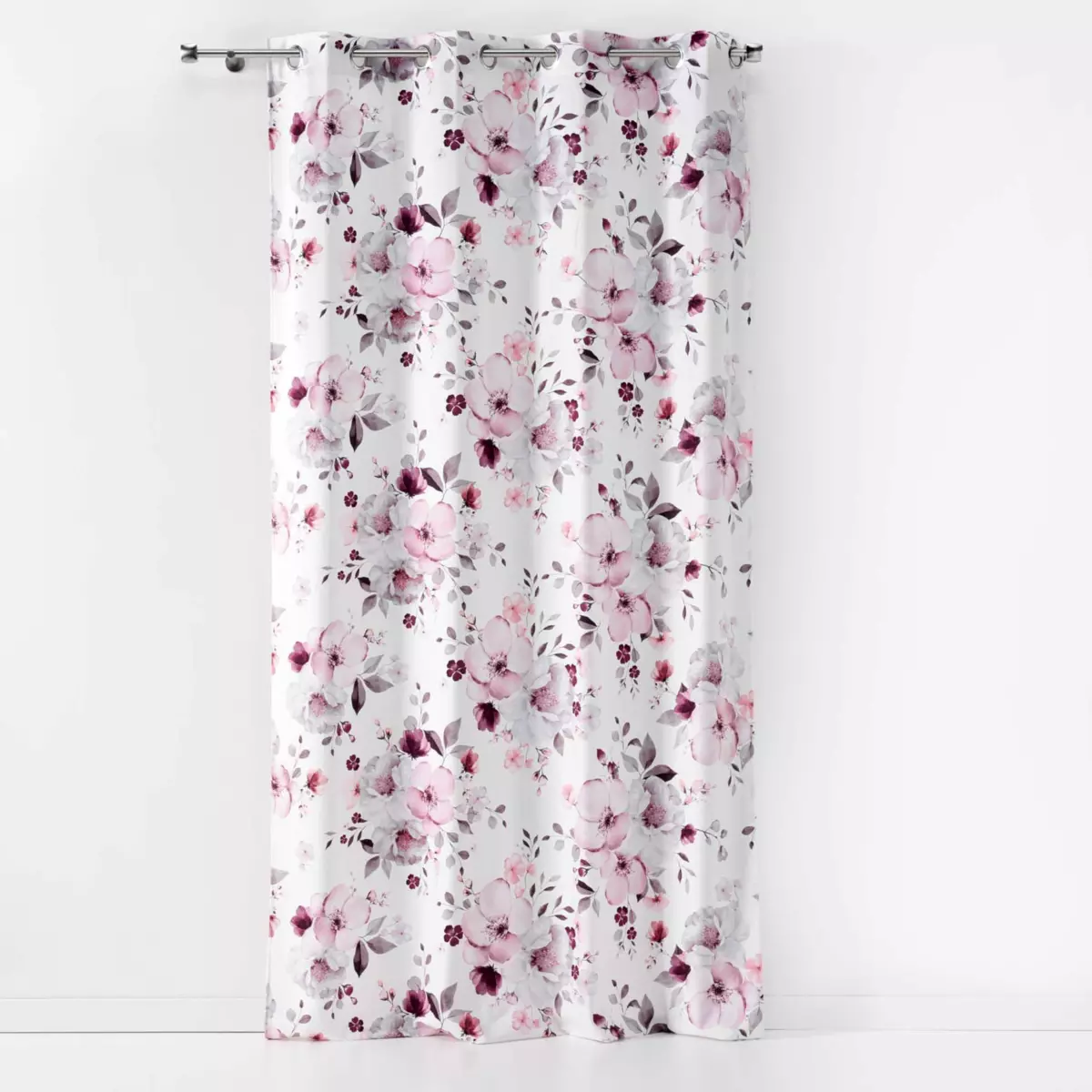 Rideau (140 x 240 cm) Velvet flower Blanc 3
