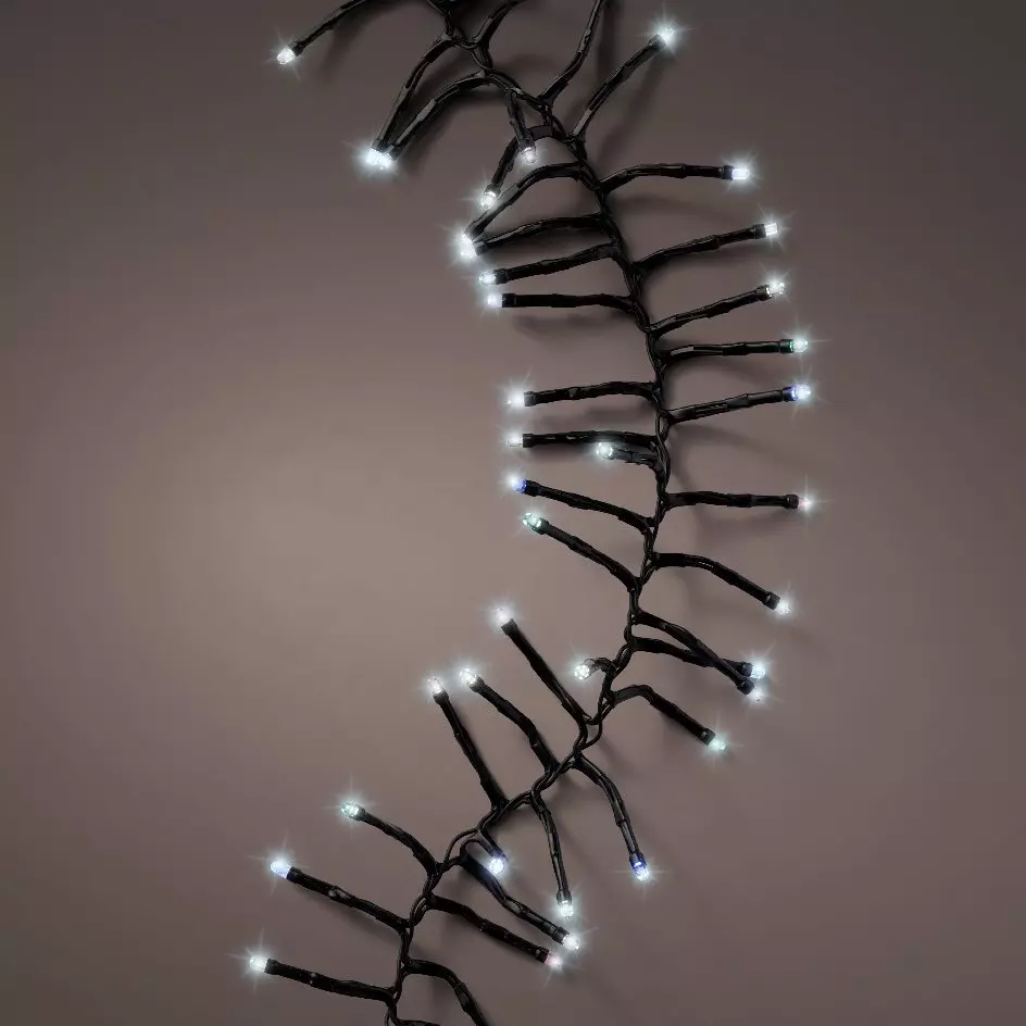 Guirlande lumineuse Durawise à piles 6 m Blanc froid 600 LED Grappe CN 2