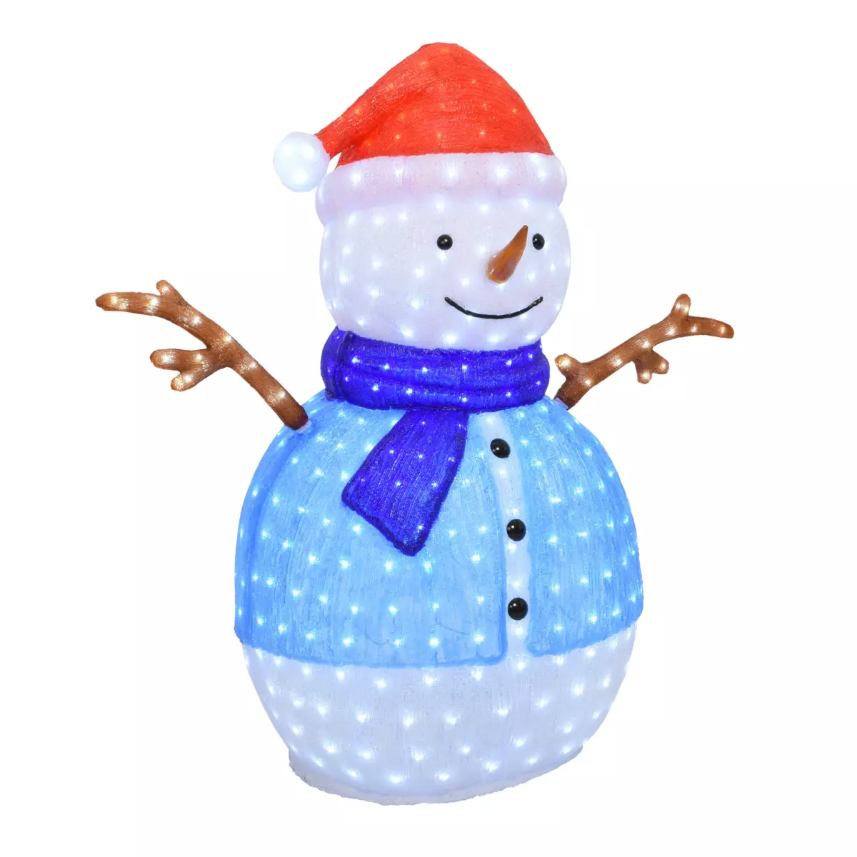 Bonhomme de neige lumineux Omar Blanc froid 500 LED